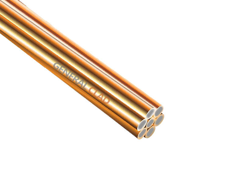 Copper-clad steel stranded conductor illustration by General Clad